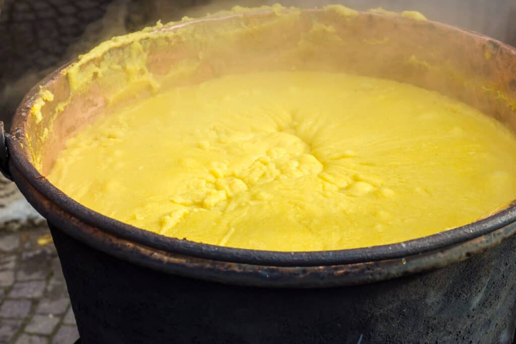 pot of polenta | 10-course Italian Easter Feast to Impress | Eat. Drink. Work. Play.